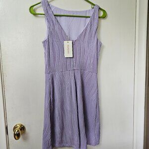 Short Waterfall Dress in Lilac